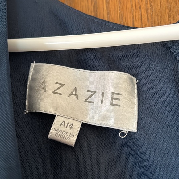 Azazie Navy Blue Maxi Dress - Picture 6 of 9